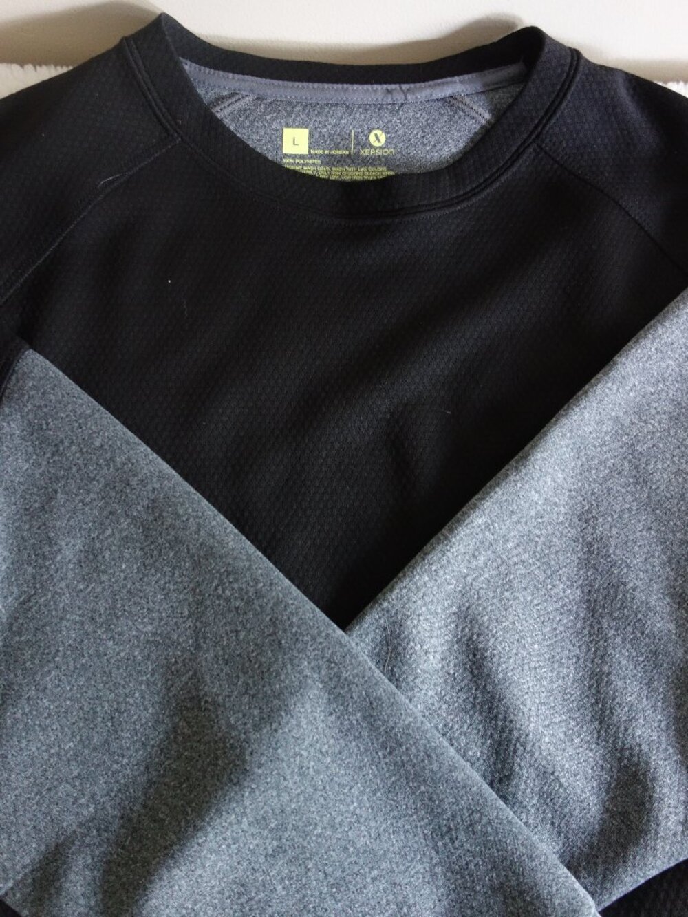 NWT XERSION Quick-Dri Black Gray Training Long Sleeve Top – Men’s Large